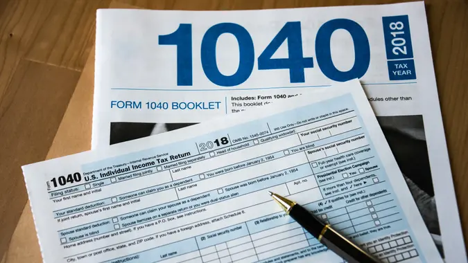 The new US Federal Income Tax Forms for the tax year of 2018 to be filed in 2019.