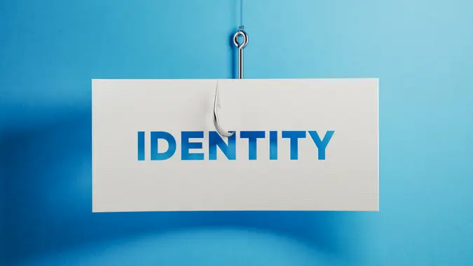 Identity being phished on hook
