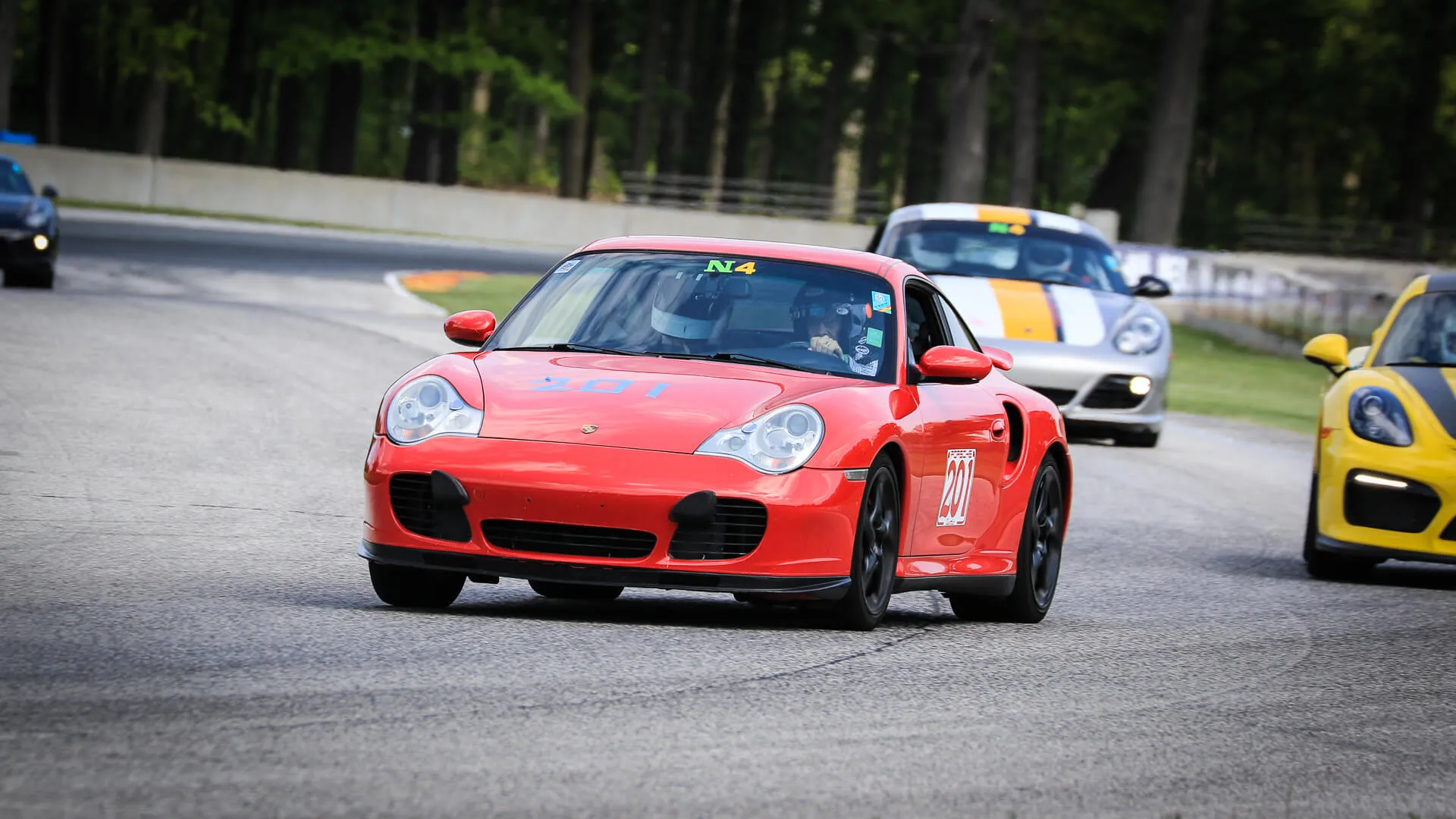 Larry Chester chief financial officer racing a Porsche