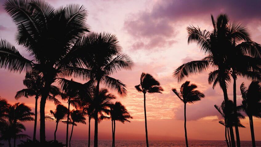 Maui Hawaii at sunset