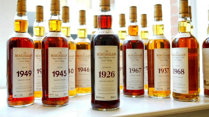 McCallan single malt scotch collection