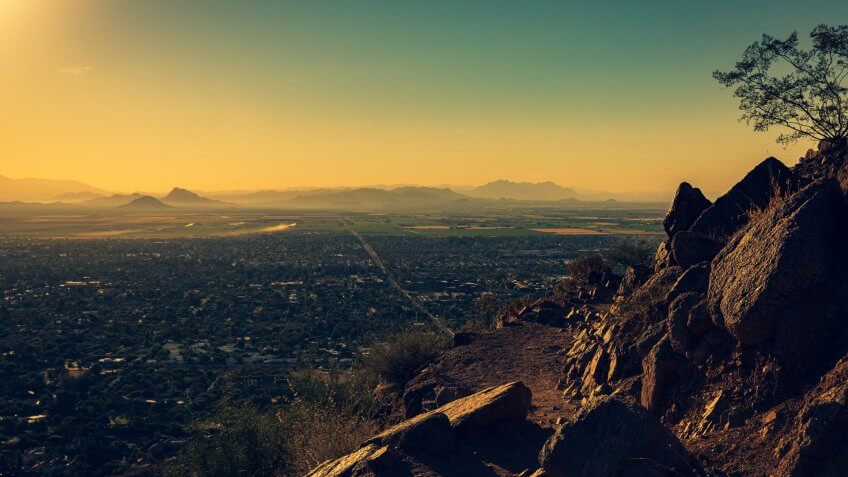 Phoenix Arizona view from Camelback Mountain