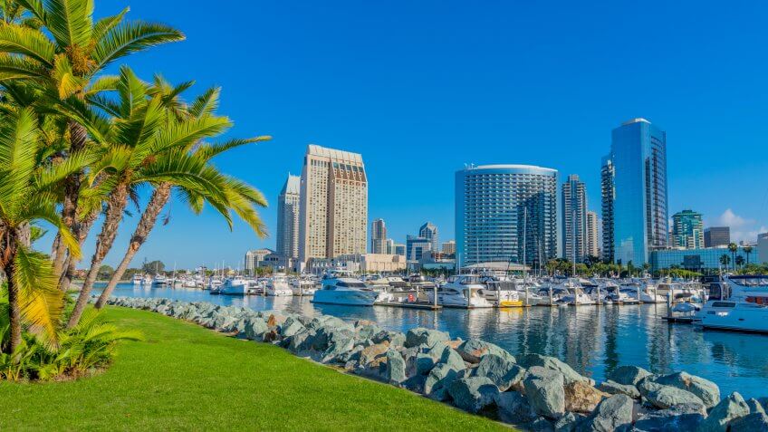 San Diego skyline during the day