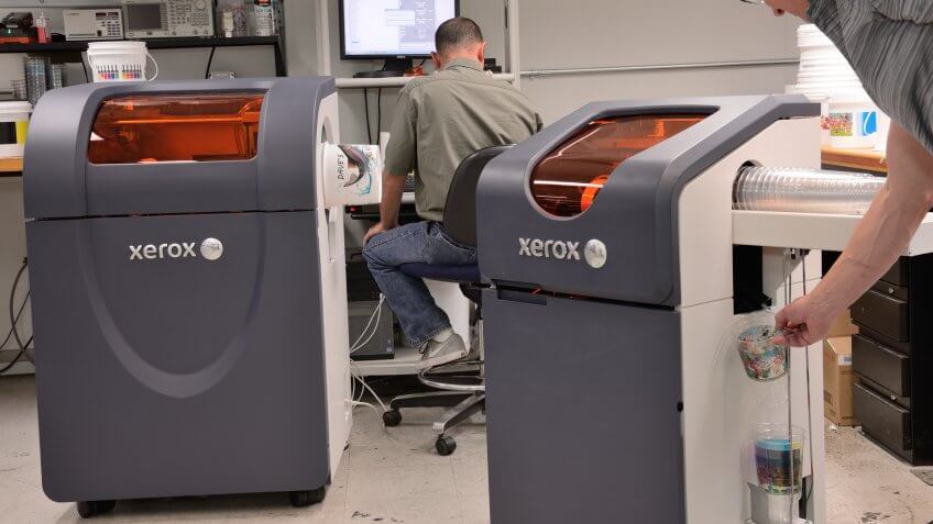 Xerox printers and employees