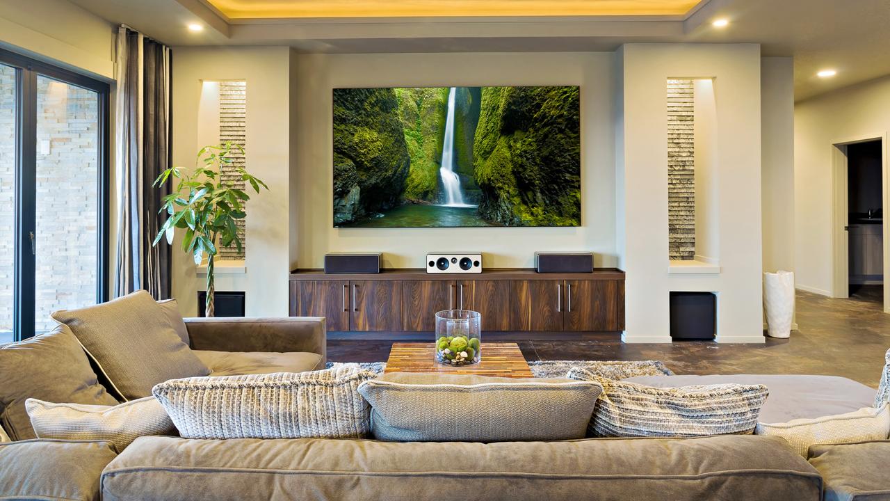 family living room with television and couch