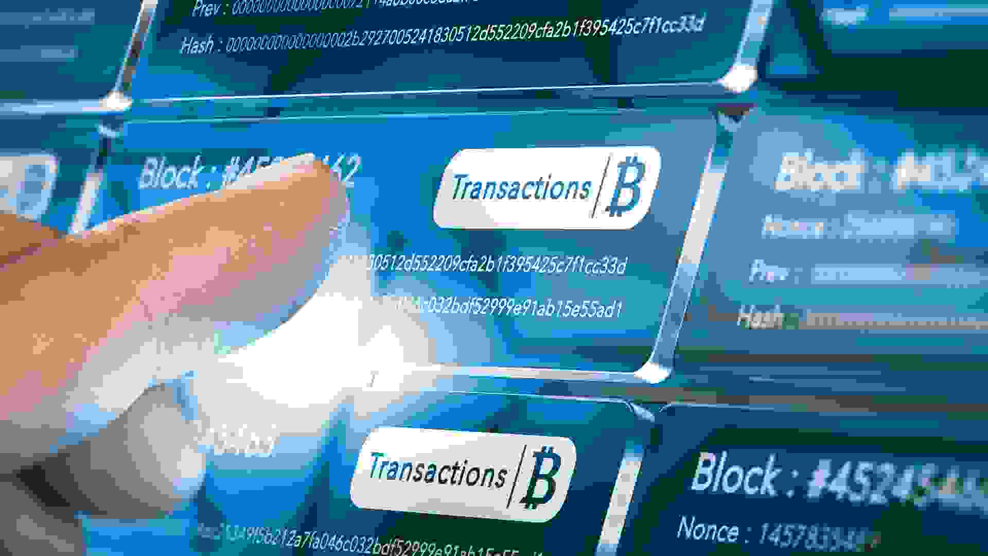 person buying bitcoin transaction