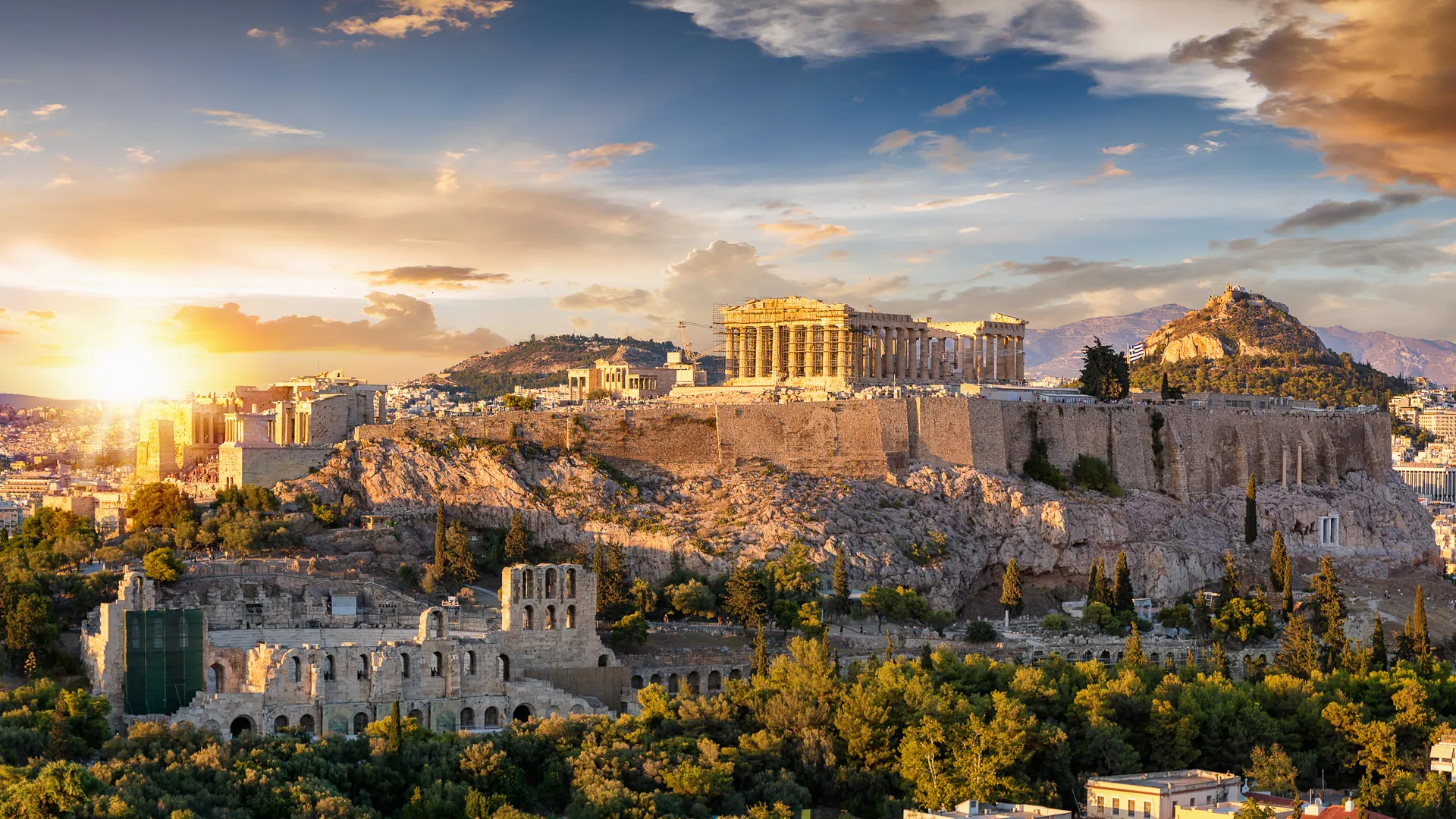the Parthenon in Athens Greece