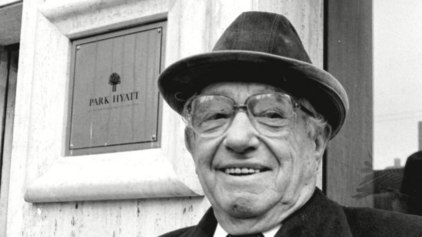Photo by AP/REX/Shutterstock PRITZKER DIES Industrialist A.N. Pritzker is shown in this 1982 photo. The patriarch of the Pritzker family built a business dynasty whose world wide holdings include the Hyatt Hotel chain PRITZKER, USA