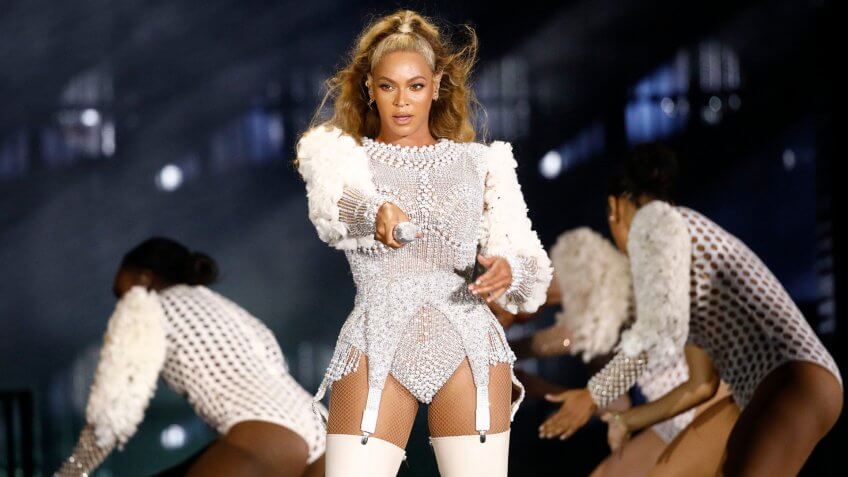 Beyonce performing live