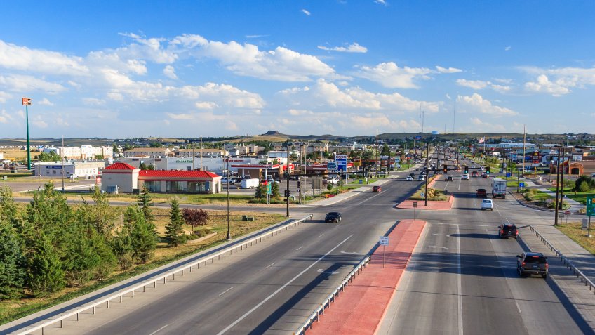Gillette Wyoming aerial view