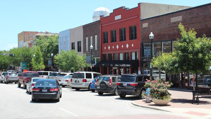 Historic Downtown McKinney Square in Texas