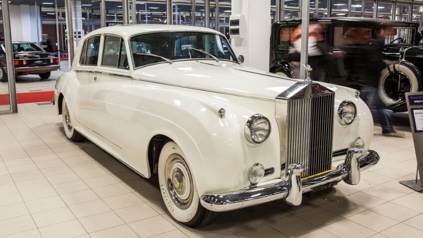 Nadarzyn, Poland, November 20, 2016, Warsaw Moto Show: Rolls Royce Silver Cloud II.