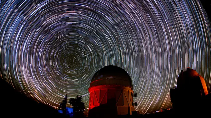 Stars over the Cerro Tololo Inter-American Observatory in Chile
