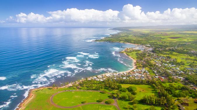 Waialua Bay and Haleiwa, Oahu Hawaii