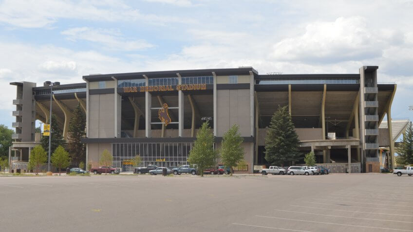 War Memorial Stadium football Wyoming