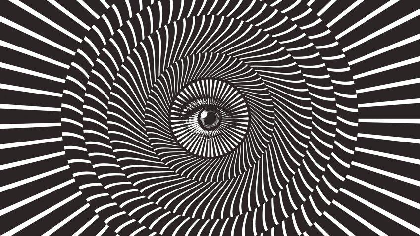 Engraving vector of all seeing eye.