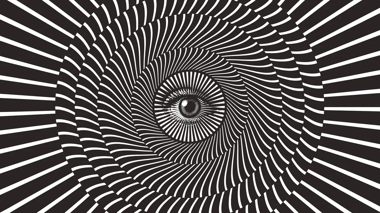 Engraving vector of all seeing eye.