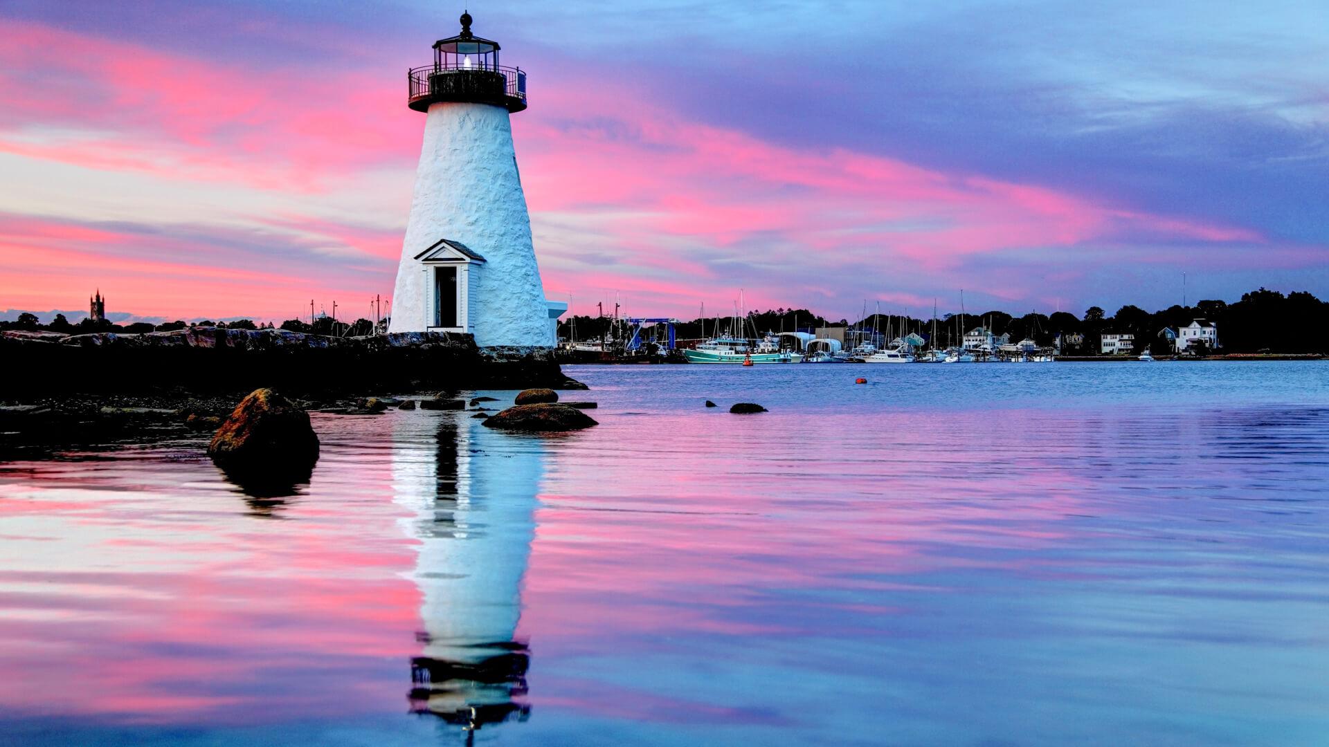 beach cities Palmer Island Lighthouse, New Bedford, Massachusetts