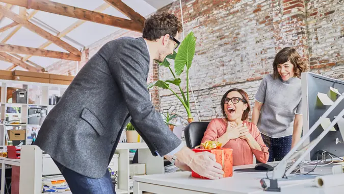 Small business, working at the office.
