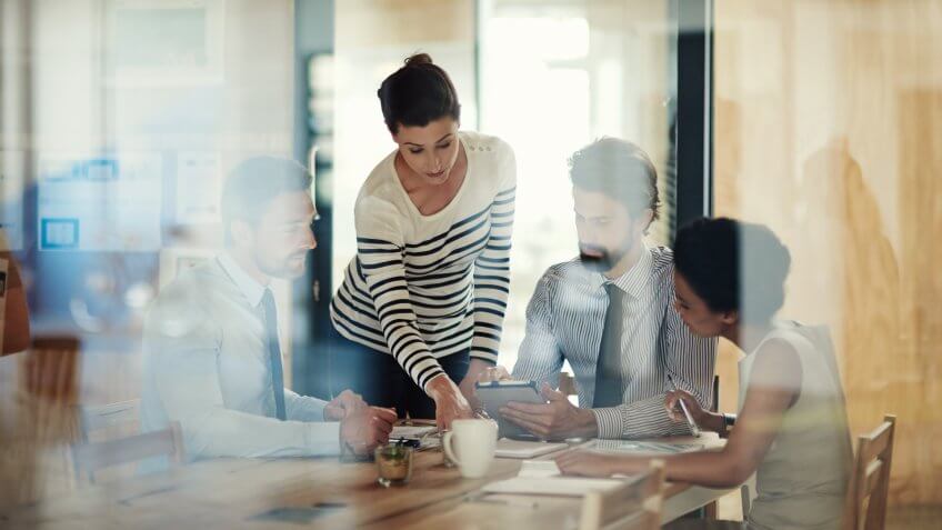 successful career expert in office