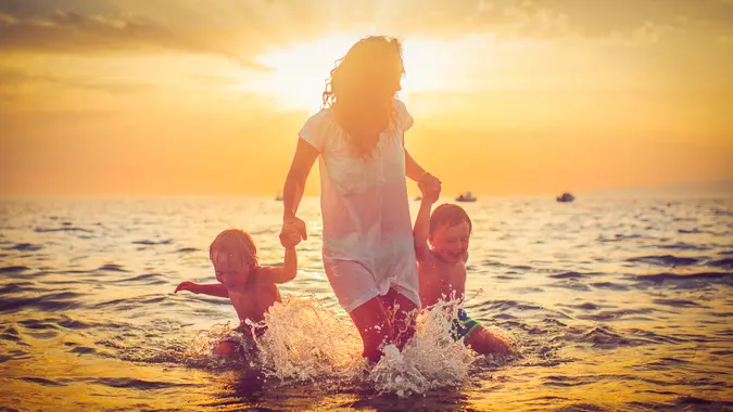 summer travel plans at sunset