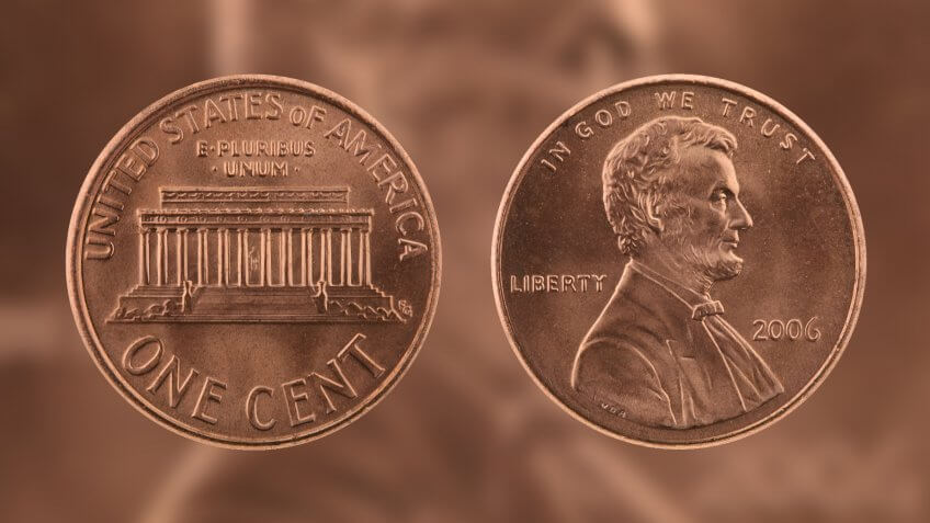 two Abrahma Lincolns on one penny