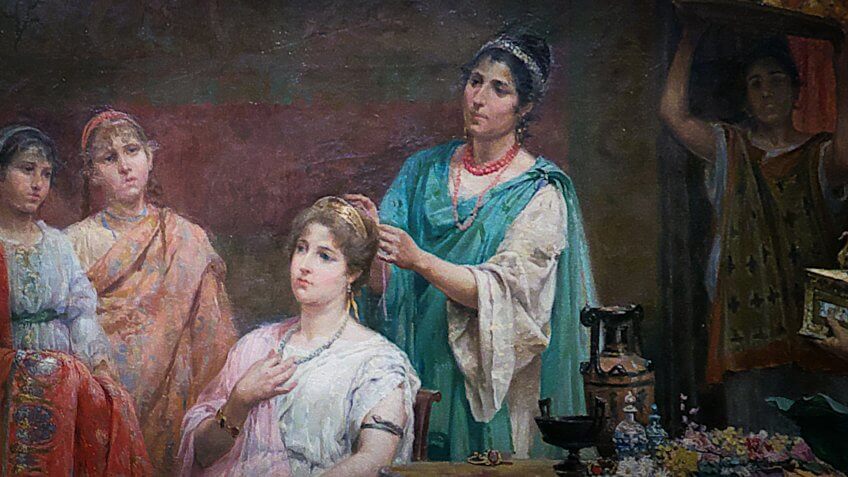 Ancient Rome hairdresser ornatrix