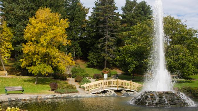 Cascade Park in Bangor, Maine.