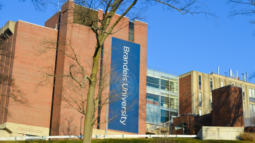 Brandeis University campus in Waltham Massachusetts