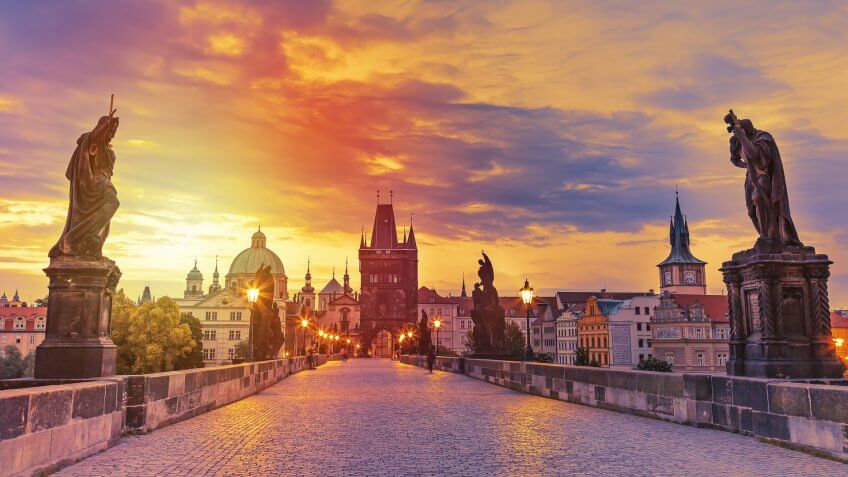 Charles Bridge in Prague Czech Republic
