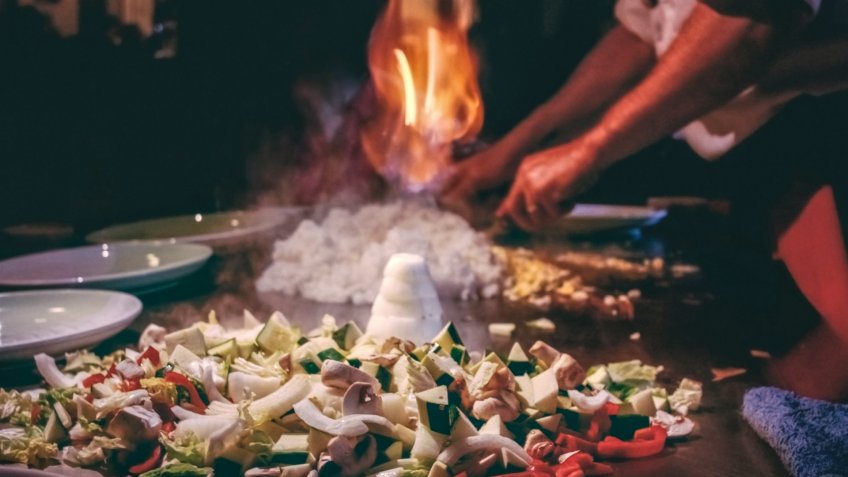 Teppanyaki restaurant.