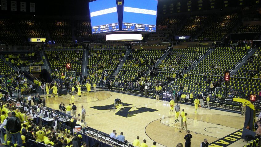 Crisler Center Michigan NCAA basketball