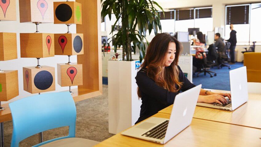 Google employee workspace high paying jobs