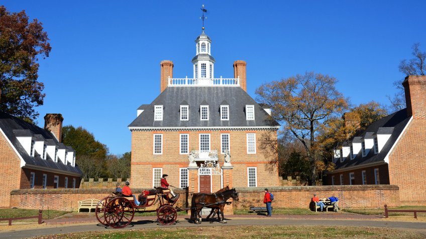 Governors Palace in Colonial Williamsburg Virginia