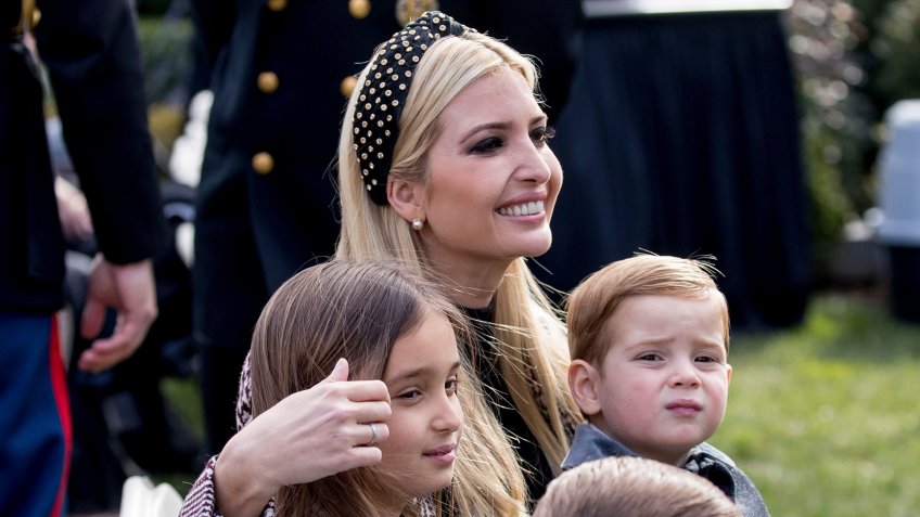Ivanka Trump, Joseph Frederick Kushner, Arabella Rose Kushner, Theodore James Kushner. Ivanka Trump