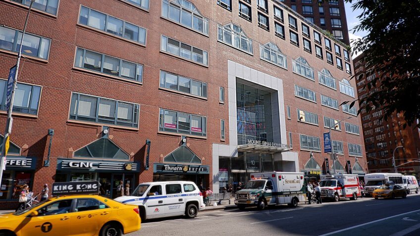 New York, NY, USA - October 3, 2018: Outpatient services building at Union Square in New York City.