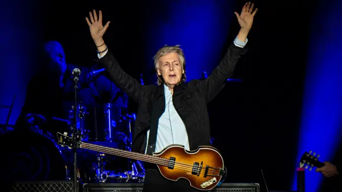 Paul McCartney performing at 2018 City Limits Music Festival in Austin