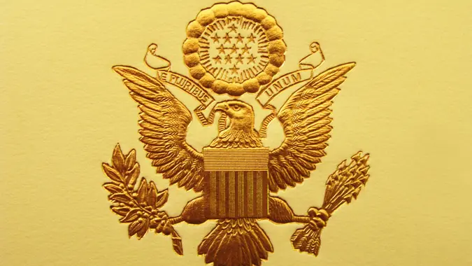 The Seal of the President of the United States is used to mark correspondence from the U.