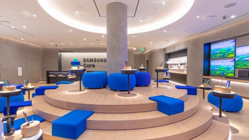 Samsung Experience Store at the Americana at Brand in Glendale California