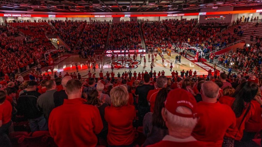 Sanford Coyote Sports Center South Dakota NCAA basketball
