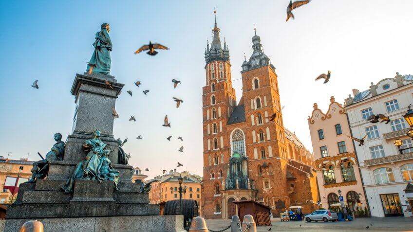 St Mary Basilica in Krakow Poland