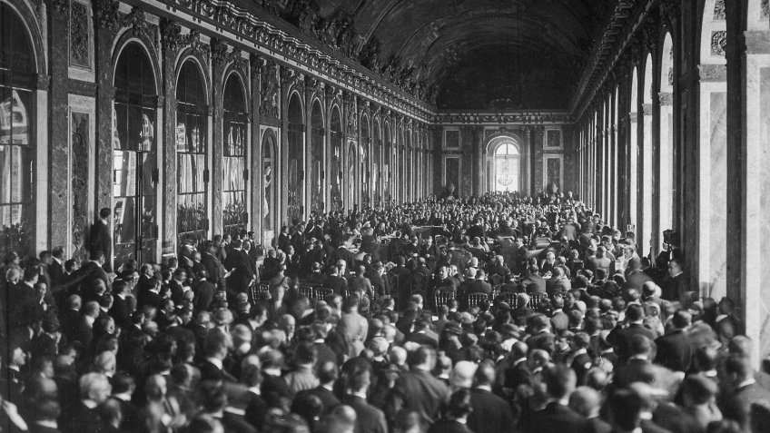 Treaty of Versailles Signing, Hall of Mirrors