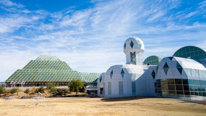 TUCSON - DECEMBER 01: Biosphere 2 is an Earth systems science research facility owned by the University of Arizona since 2011, on December 1, 2013 in Tucson, AZ, USA.