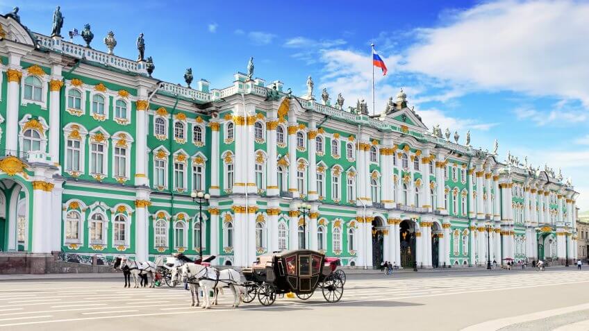 Winter Palace in St Petersburg Russia