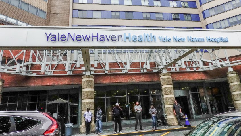 New Haven Connecticut, USA September 28, 2018 Yale New Haven hospital.