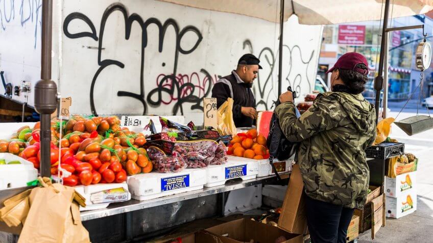 farmers market in The Bronx New York
