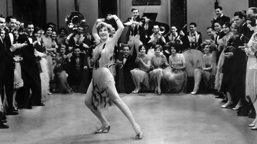 Joan Crawford dancing as a flapper in the 1928 film Our Dancing Daughters