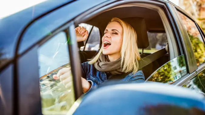girl singing in brand new car Costco Auto Program