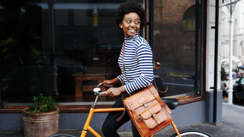 Shot of a young woman out in the cityhttp://195.