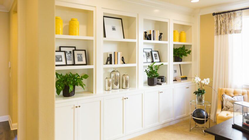 Custom Shelves and Cabinet Built-in